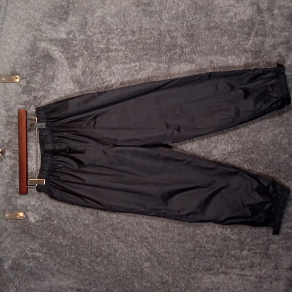 REI Womens Track Outdoor Gorpcore  Nylon Black Pants Elastic Waist Size 14P - Picture 3 of 11